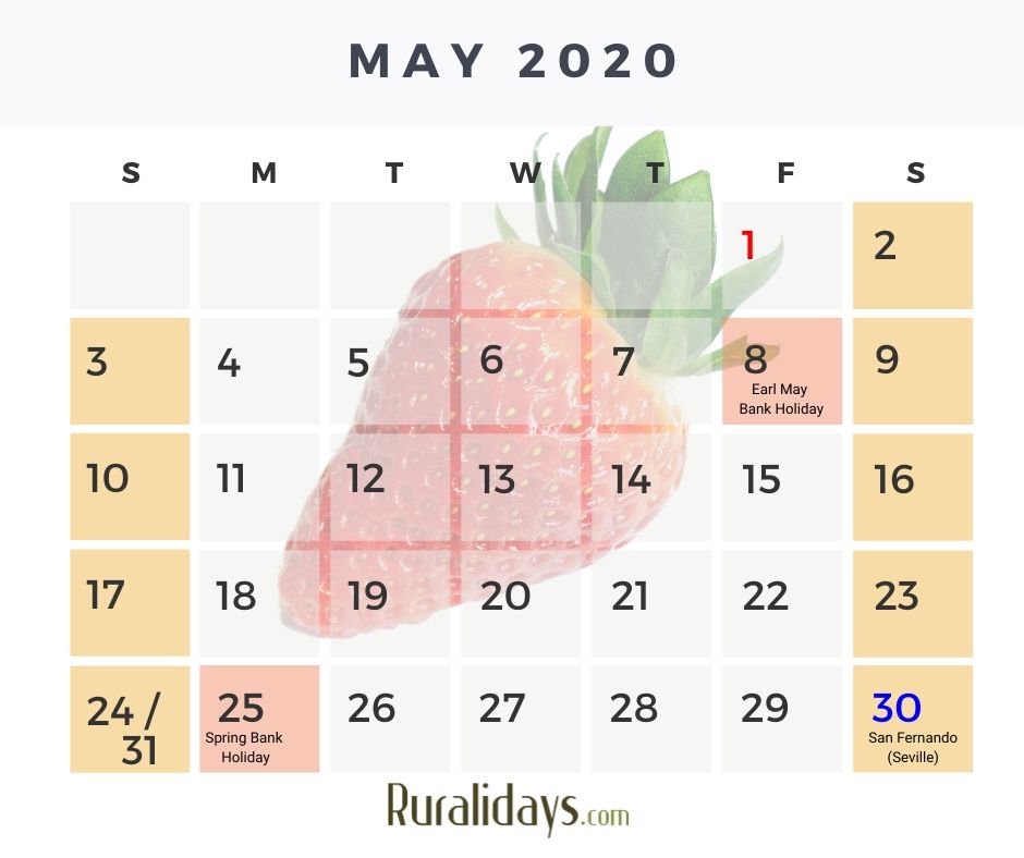 Public Holidays in Spain and Andalucia Calendar 2020 Ruralidays