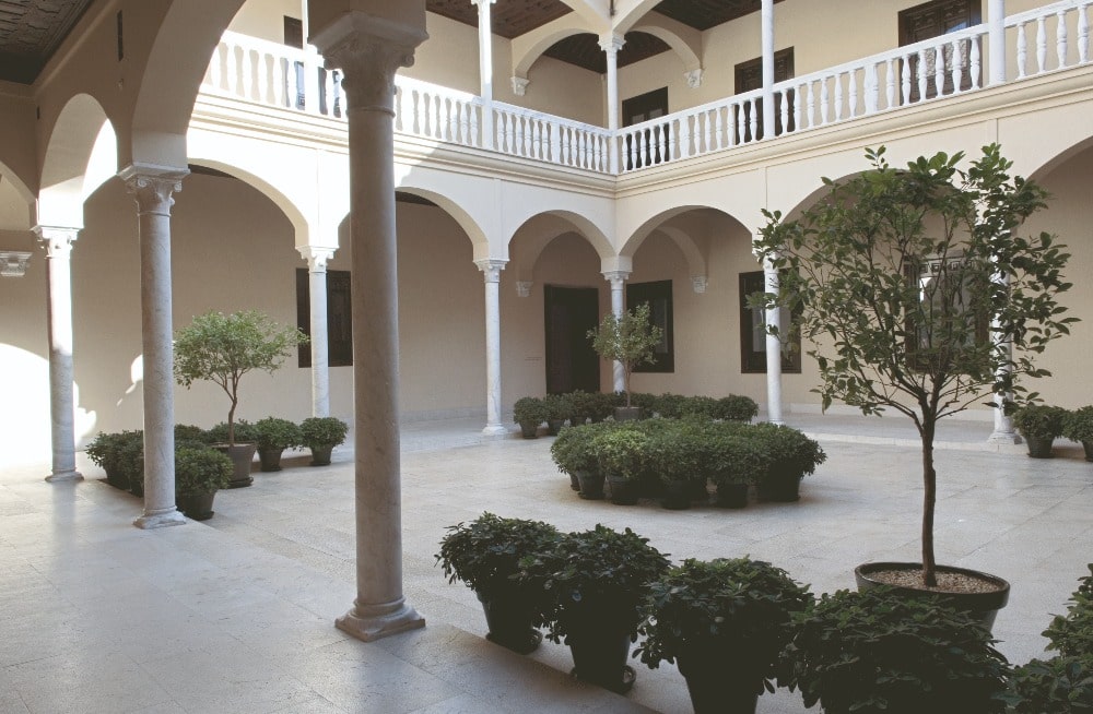 Patio of the Palacio Buenavista - Picasso Museum in Malaga
