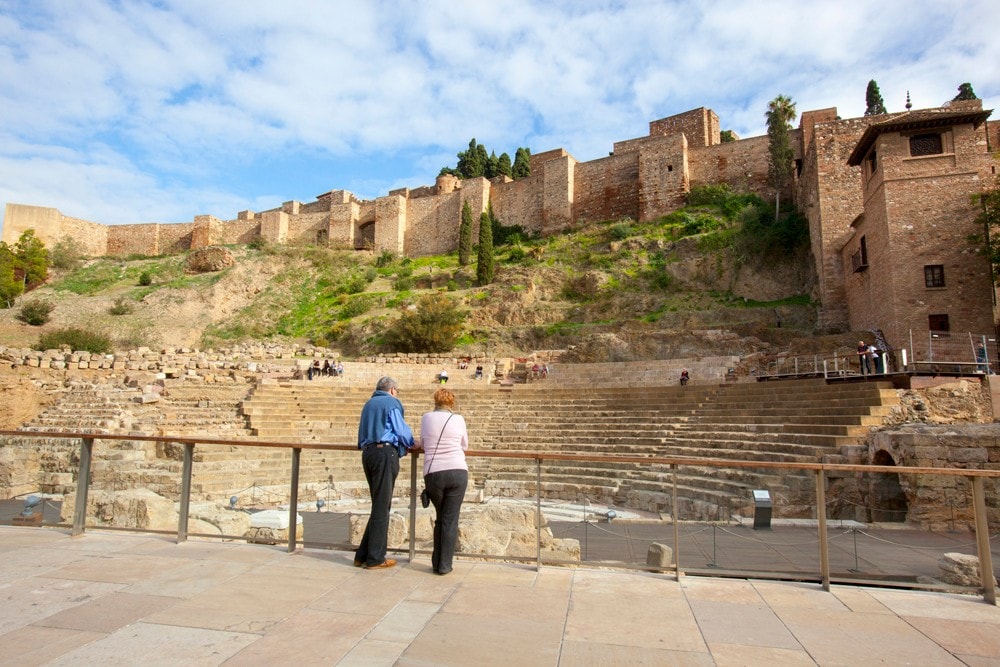 Alcazaba de Málaga y Teatro Romano en Málaga ciudad